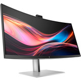 HP Series 7 Pro 734pm Konferenzmonitor, LED-Monitor 86.4 cm (34 Zoll), schwarz/silber, WQHD, IPS-Black, Curved, USB-C, Thunderbolt 4, HDMI, DP, 120Hz Panel