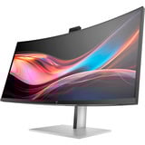 HP Series 7 Pro 734pm Konferenzmonitor, LED-Monitor 86.4 cm (34 Zoll), schwarz/silber, WQHD, IPS-Black, Curved, USB-C, Thunderbolt 4, HDMI, DP, 120Hz Panel