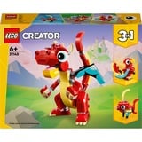 LEGO 31145 Creator 3-in-1 Roter Drache, Konstruktionsspielzeug 