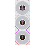 Lian Li UNI FAN TL LCD FLEX 120 Wireless, Gehäuselüfter weiß, 3er Pack mit Controller, 124 mm