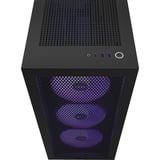 NZXT H7 Flow RGB           , Tower-Gehäuse schwarz (matt), Tempered Glass