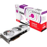 SAPPHIRE Radeon RX 7700 XT PURE GAMING OC, Grafikkarte weiß, RDNA 3, GDDR6, 2x DisplayPort, 2x HDMI 2.1