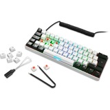 Sharkoon SKILLER SGK50 S4, Gaming-Tastatur weiß/schwarz, US-Layout, Kailh Red