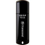 Transcend JetFlash 350 16 GB, USB-Stick schwarz (glänzend), TS16GJF350