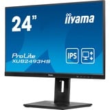 iiyama XUB2493HS-B6, LED-Monitor 60.5 cm (23.8 Zoll), schwarz (matt), FullHD, IPS, Adaptive Sync, Ergonomischer Standfuß, 100Hz Panel