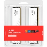 ADATA DIMM 48 GB DDR5-6000 (2x 24 GB) Dual-Kit, Arbeitsspeicher weiß, AX5U6000C3024G-DTLABRWH, Lancer Blade RGB, INTEL XMP, AMD EXPO