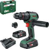 Bosch Heimwerken & Garten Akku-Schlagbohrschrauber AdvancedImpact 18V-80 QuickSnap grün/schwarz, 2x Li-Ionen Akku 2,5Ah, Koffer, POWER FOR ALL ALLIANCE