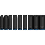 Bosch PRO Impact Steckschlüsseleinsatz-Set 1/4", 9-teilig schwarz, tief