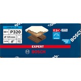 Bosch Professional Expert C470 Schleifblatt, Ø 125mm, K320 ungelocht 50 Stück, für Exzenterschleifer