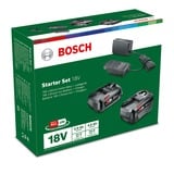 Bosch Starter-Set 18V (PBA 2.0Ah + PBA 4.0Ah + AL 18V-20) schwarz, 2x Akku + Ladegerät, POWER FOR ALL ALLIANCE