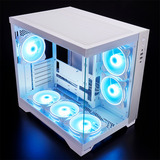 Chieftec Visio GM-30W-TG-OP, Tower-Gehäuse weiß, Tempered Glass x 2