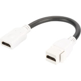 Digitus HDMI 2.0 Keystone Modul mit 12 cm Zuleitung, Keystone-Modul weiß