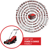 EINHELL Power X-Change Akku-Rasenmäher GE-CM 18/33 Li-Solo, 18Volt rot/schwarz, ohne Akku und Ladegerät