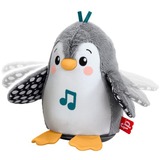 Fisher-Price Flatter & Wackel Pinguin, Kuscheltier schwarz/weiß