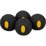 Helinox Vibram Ball Feet, Standfuß schwarz/gelb, 4 Stück
