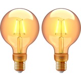 INNR Smart Filament Bulb E27 Vintage Globe, LED-Lampe 2er-Pack, ersetzt 30 Watt