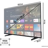 JVC LT-55VA3355, LED-Fernseher 139 cm (55 Zoll), schwarz, UltraHD/4K, Triple Tuner, Android TV