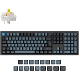 Keychron Q6 Pro, Gaming-Tastatur schwarz/blaugrau, DE-Layout, Keychron K Pro Banana, Hot-Swap, Aluminiumrahmen, RGB