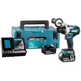 Makita Akku-Bohrschrauber DDF486RTJ, 18Volt blau/schwarz, 2x Li-Ionen Akku 5,0Ah, MAKPAC Gr.2