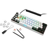 Sharkoon SKILLER SGK50 S4, Gaming-Tastatur weiß/schwarz, FR-Layout, Kailh Red