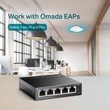 TP-Link TL-SG1005LP 5-Port-Gigabit-Switch mit 4 PoE+ -Ports schwarz