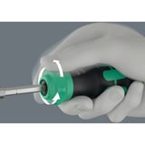 Wera Kraftform Kompakt 28 RA mit Tasche, Bit-Satz schwarz/grün, 6-teilig, 1/4", mit Ratschenfunktion und Edelstahl-Bithalter