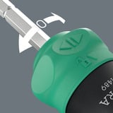 Wera Kraftform Kompakt 28 RA mit Tasche, Bit-Satz schwarz/grün, 6-teilig, 1/4", mit Ratschenfunktion und Edelstahl-Bithalter