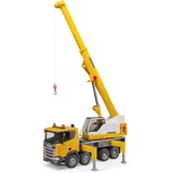 bruder 03571 Scania Super 560R Liebherr Kran-LKW mit Light & Sound Modul, Modellfahrzeug 