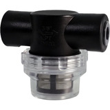 Alphacool ES Inline Partikelfilter 2x G1/4" IG schwarz/transparent
