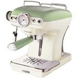 Ariete Amerikanische Vintage  , Espressomaschine beige/hellgrün