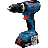 Bosch Professional Akku-Schlagbohrschrauber GSB 18V-65 Professional, 18Volt blau, 2x Li-Ion Akku ProCORE18V 4,0Ah, in L-BOXX