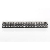Digitus Modulares High Density Patch Panel, 24-Port, Rack Mount, geschirmt, Patchpanel schwarz, 1 HE, für Keystone-Module, mit Beschriftungsfeld