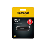 Intenso Speed Line 64 GB, USB-Stick schwarz, USB-A 3.2 Gen 1