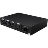 Lindy 4 Port IPower Switch (32622), Steckdosenleiste schwarz, Intelligente PDU mit 4 mess- und schaltbaren Stromausgängen