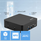 MSI Cubi NUC AI 1UMG-024AT, Mini-PC schwarz, Windows 11 Pro