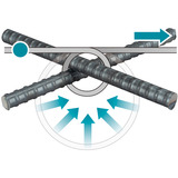 Makita Akku-Bewehrungsverbinder TR001GZ XGT, 40Volt, Kneif- / Monierzange schwarz/blau, ohne Akku und Ladegerät