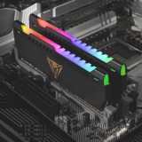 Patriot DIMM 16 GB DDR4-3200 (2x 8 GB) Dual-Kit, Arbeitsspeicher schwarz, PVSR416G320C8K, Viper Steel RGB, INTEL XMP