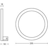 Philips Hue White & Color Ambiance Sana Wandleuchte, LED-Leuchte schwarz