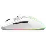 SteelSeries Aerox 3 Wireless Snow 2022, Gaming-Maus weiß