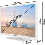 Telefunken XH24N550M-W, LED-Fernseher 60 cm (24 Zoll), weiß, WXGA, Triple Tuner, HDMI