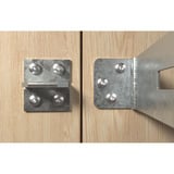 fischer Spanplattenschraube PowerFast 6,0x40 Halbrundkopf TX 50 Stück, mit Vollgewinde, Edelstahl A2