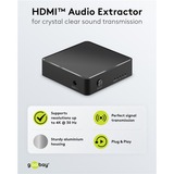 goobay HMDI-Audio-Extractor 4K @ 30 Hz, HDMI Splitter schwarz