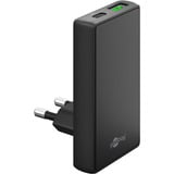 goobay USB-C/A PD GaN 90° Dual-Schnelladegerät schwarz, 65 Watt