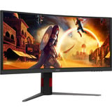 AOC CU34G4ZCA, Gaming-Monitor 86.4 cm (34 Zoll), schwarz, WQHD, Fast-VA, Curved, USB-Hub, 250Hz Panel