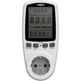 Ansmann Energiekosten-/ Leistungs-Messgerät APM2 weiß, Messung von W, kWh, A, Hz, PF