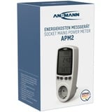 Ansmann Energiekosten-/ Leistungs-Messgerät APM2 weiß, Messung von W, kWh, A, Hz, PF