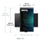 BenQ RD320UA Programmiermonitor, LED-Monitor 80 cm (31.5 Zoll), schwarz, UltraHD/4K, IPS, Ergo Arm Stand, USB-C, USB-Hub