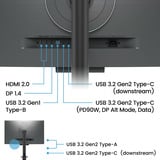 BenQ RD320UA Programmiermonitor, LED-Monitor 80 cm (31.5 Zoll), schwarz, UltraHD/4K, IPS, Ergo Arm Stand, USB-C, USB-Hub