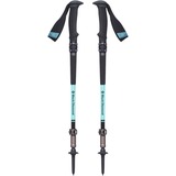 Black Diamond Trekkingstöcke Trail Pro Shock (Damen), Fitnessgerät schwarz/türkis, 1 Paar, 95-125 cm