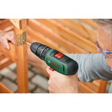 Bosch Akku-Schlagbohrschrauber EasyImpact 1200, Schlagbohrmaschine grün/schwarz, Li-Ionen Akku 1,5Ah, Koffer
